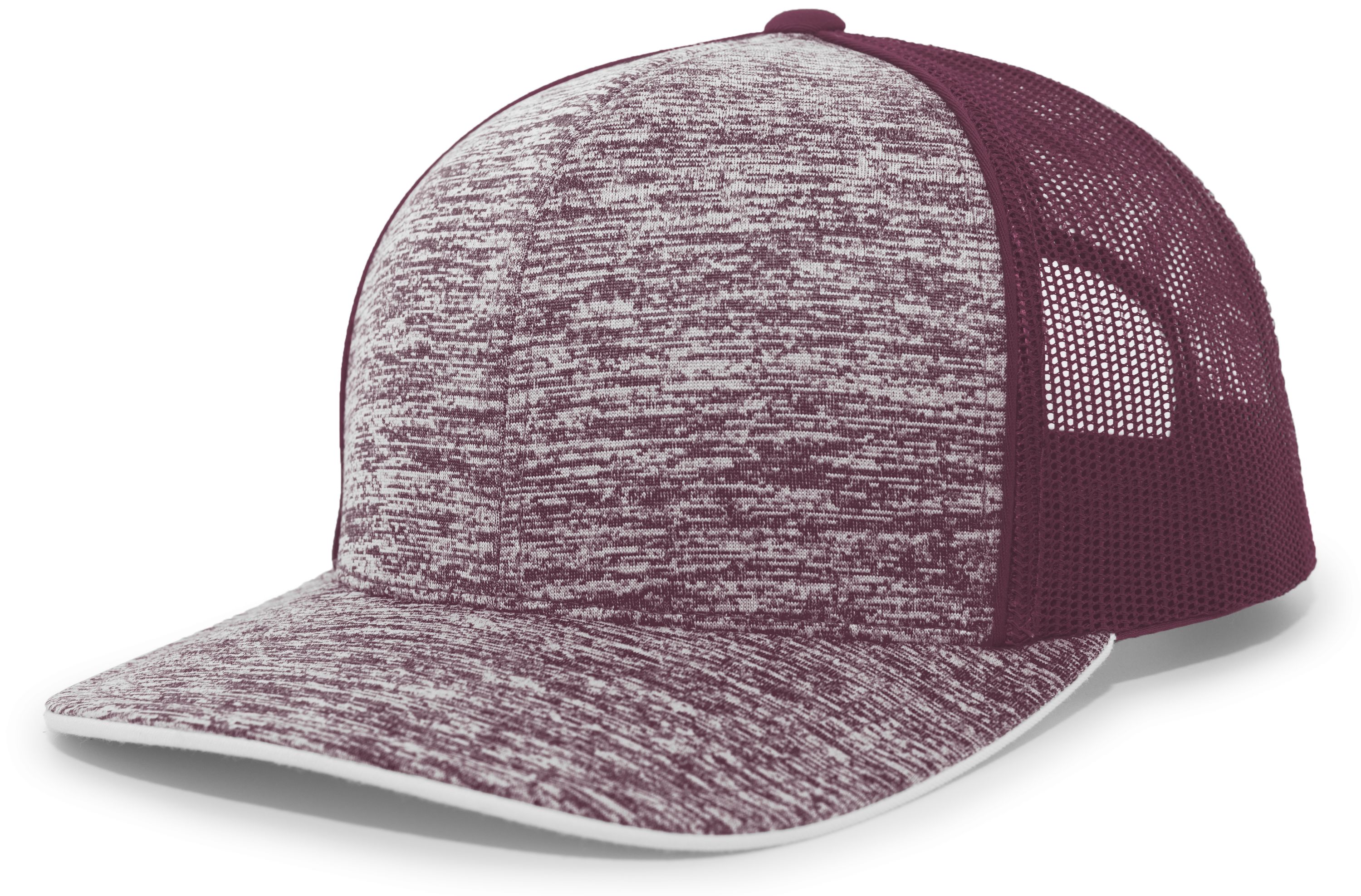 Augusta Sportswear 106C Aggressive Heather Trucker Snapback Cap