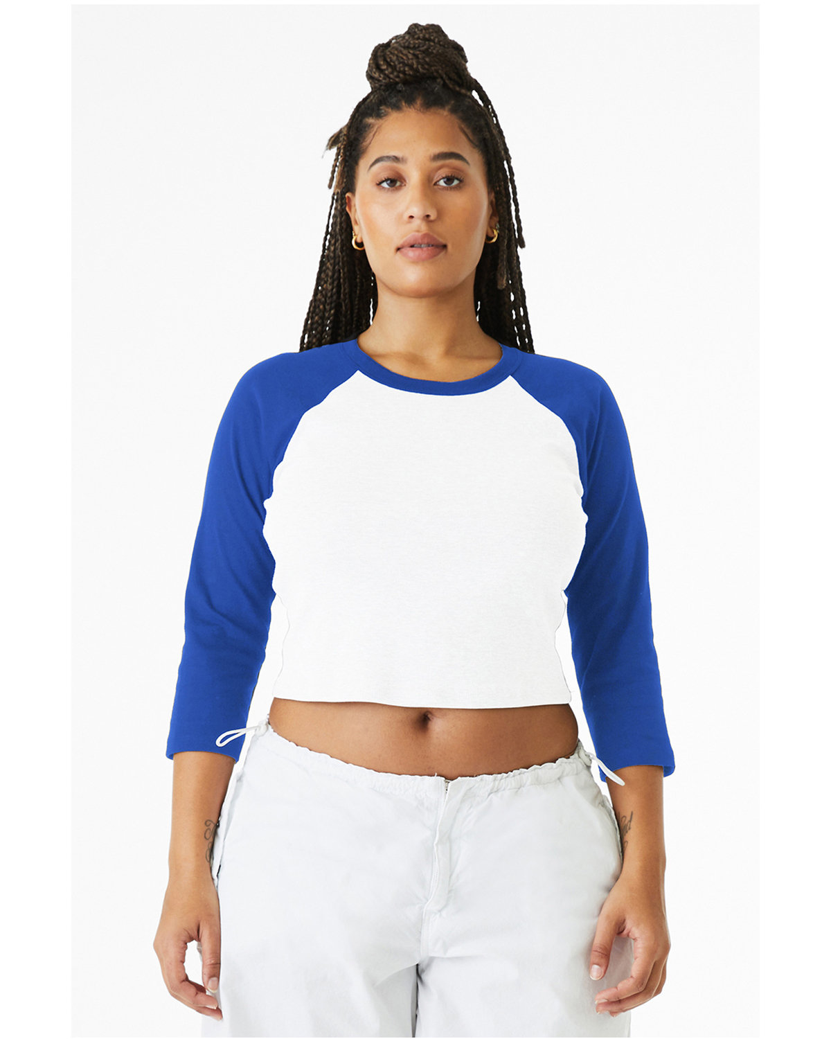 Bella + Canvas 1200 Women's Micro Ribbed 3/4 Raglan Baby Tee