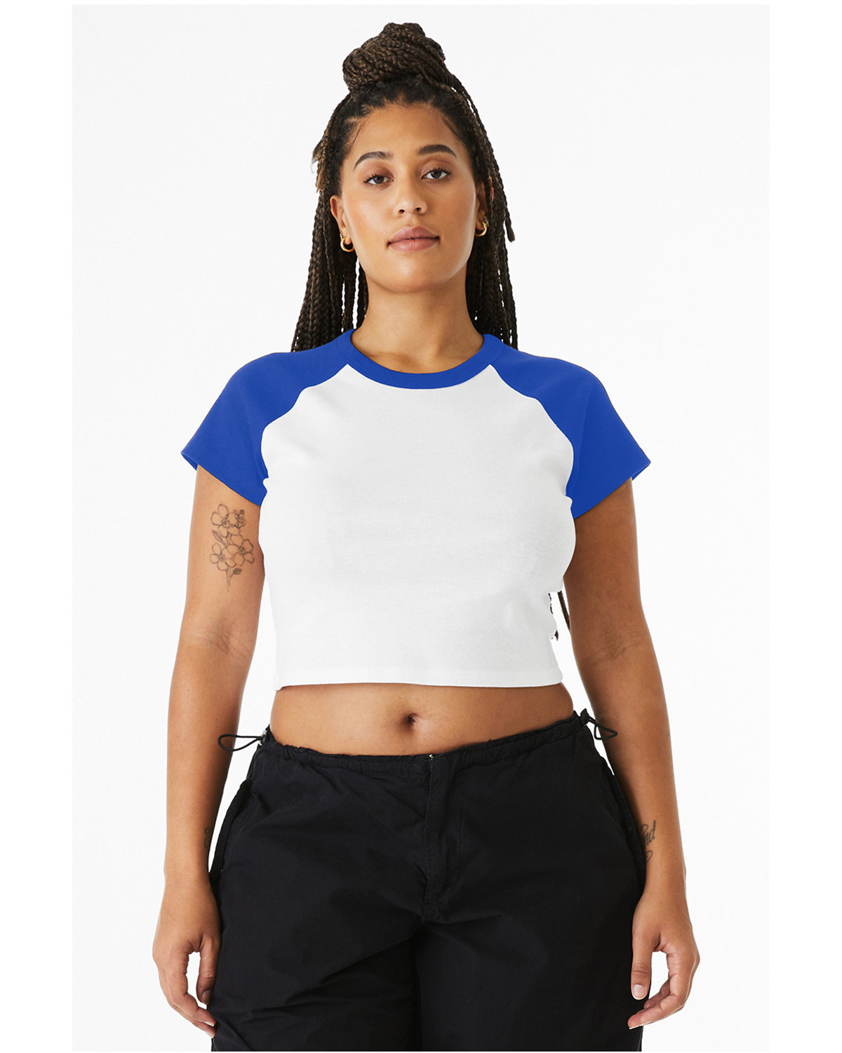 Bella + Canvas 1201 Women's Micro Ribbed Raglan Baby Tee