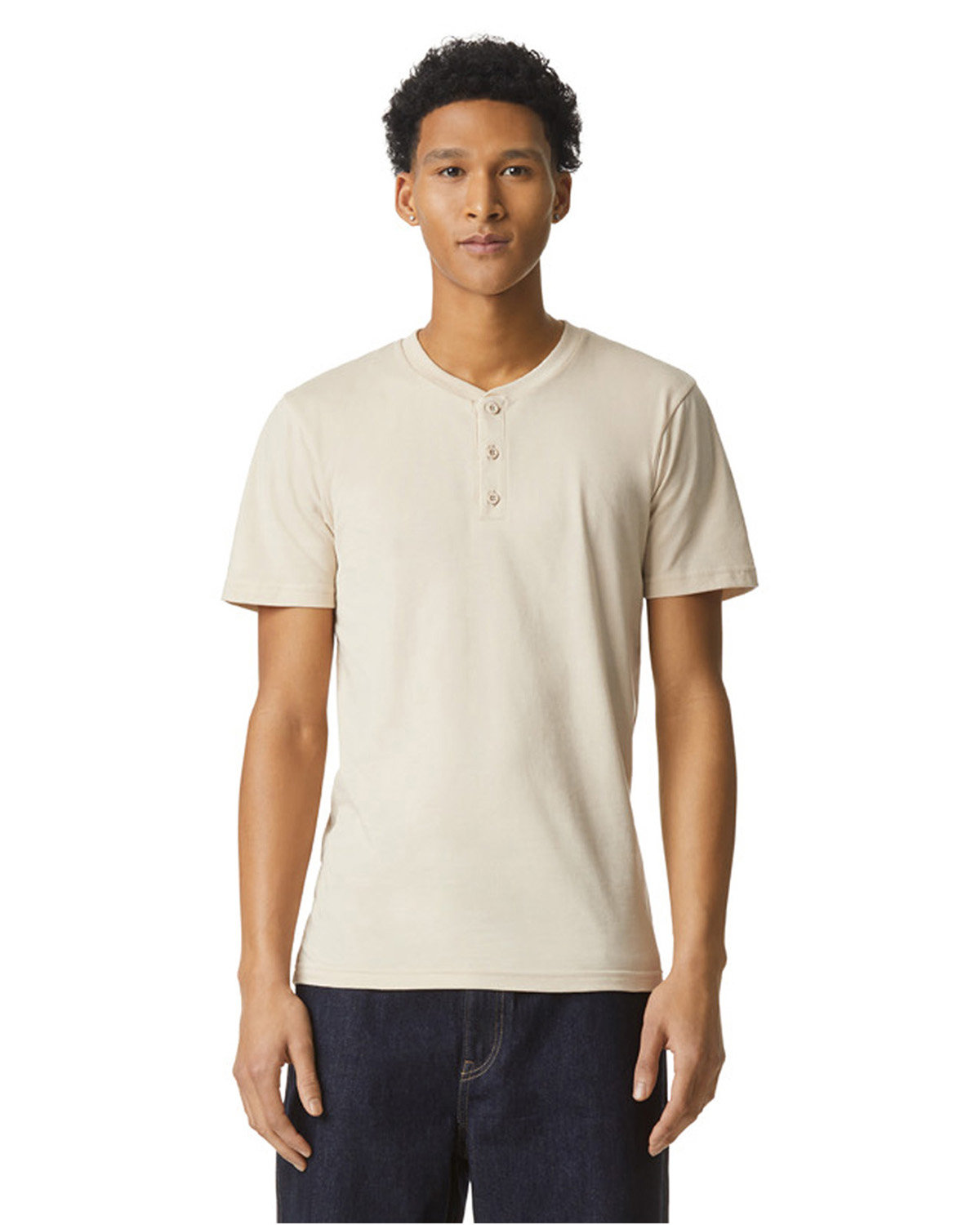 American Apparel 2004CVC Unisex CVC Henley T-Shirt