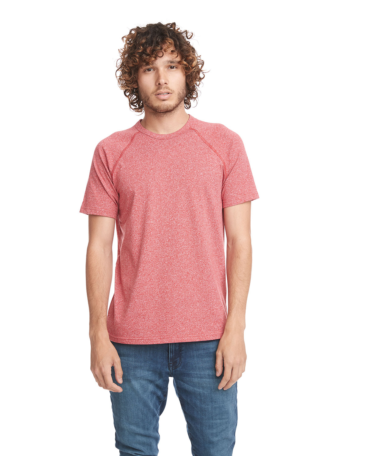 Next Level Apparel 2050 Men's Mock Twist Short-Sleeve Raglan T-Shirt