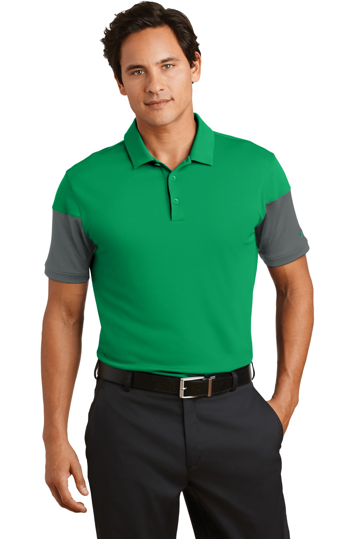 DISCONTINUED Nike Dri-FIT Sleeve Colorblock Modern Fit Polo. 779802