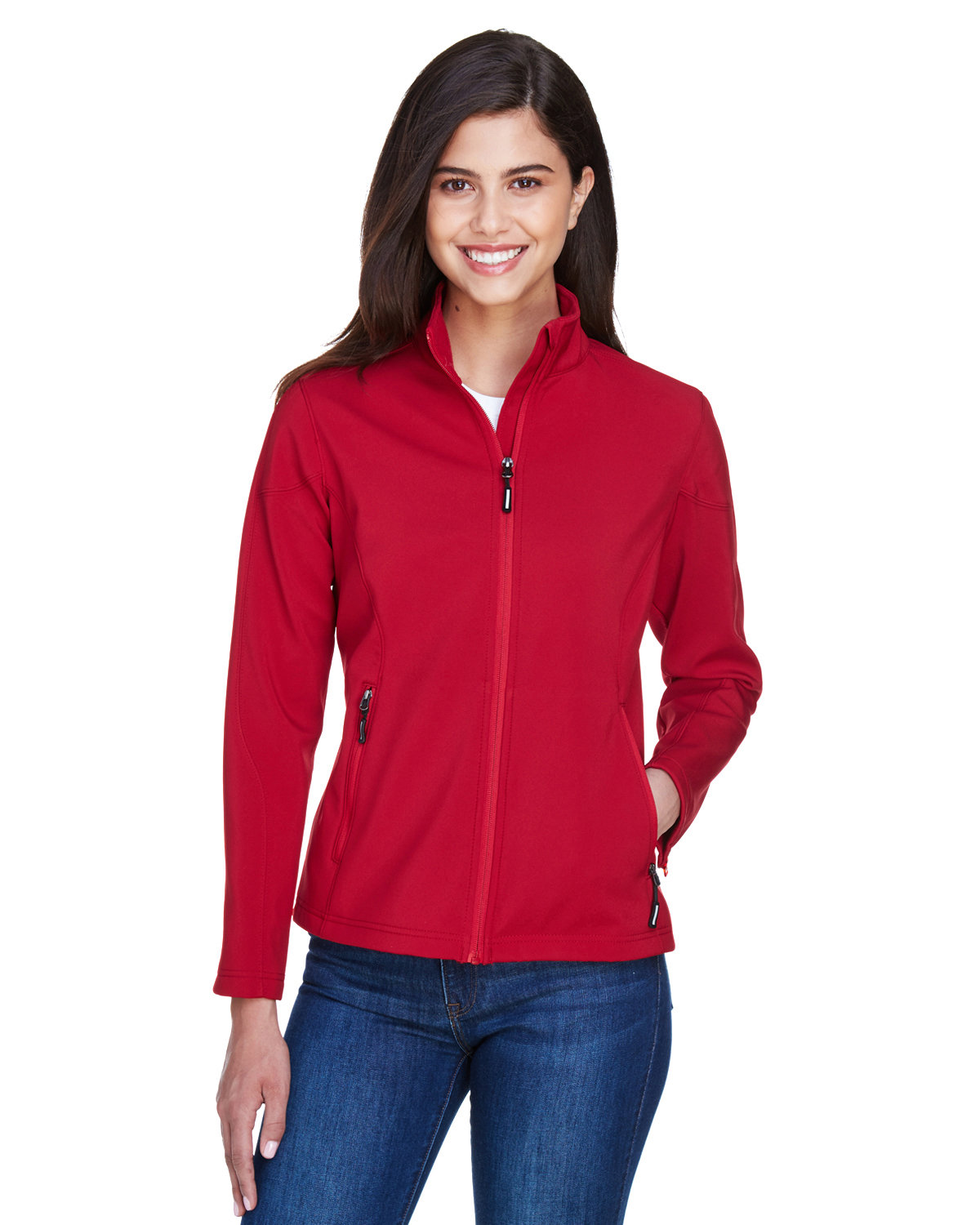 CORE365 78184 Women's Cruise Two-Layer Fleece Bonded Softshell Jacket