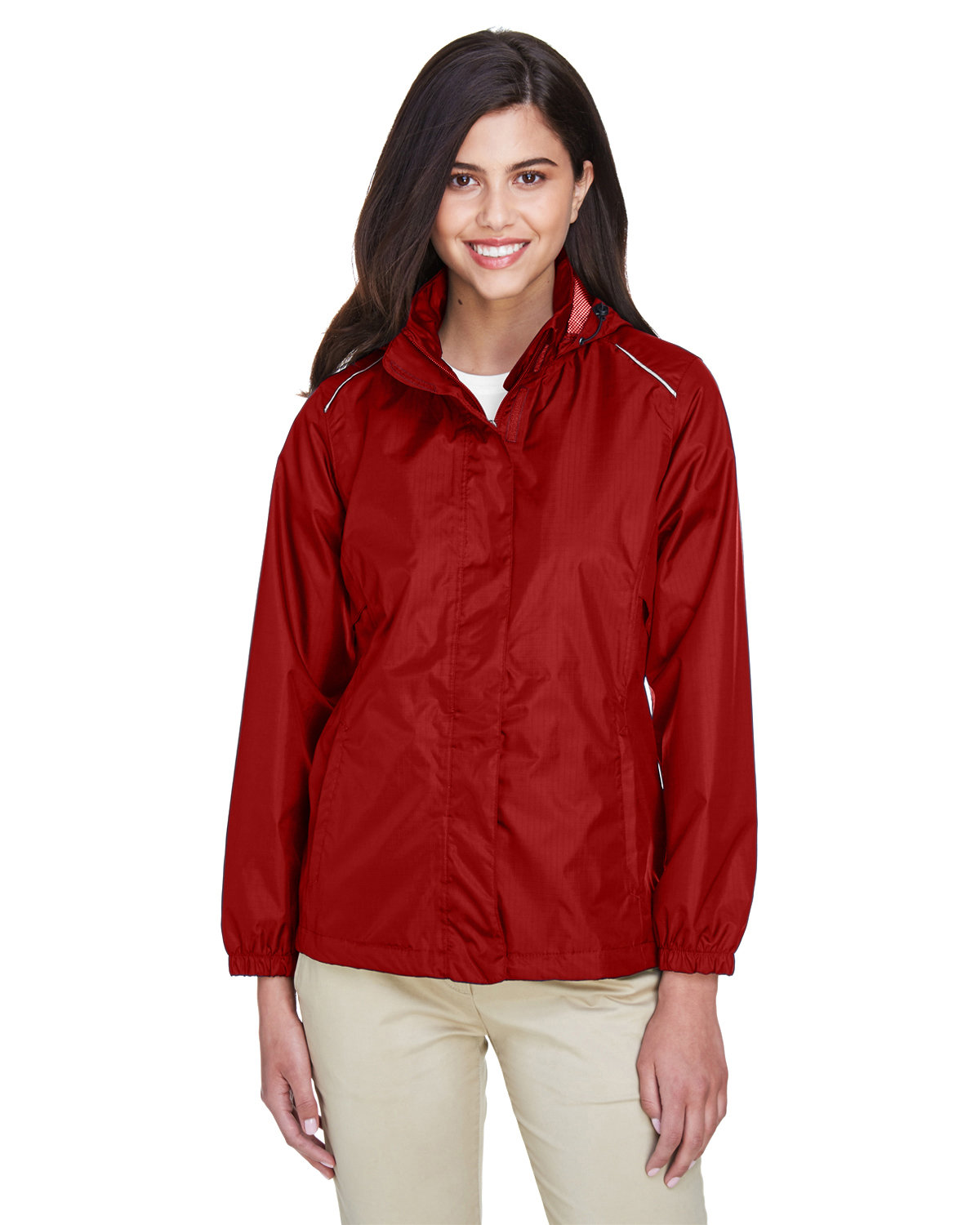 CORE365 78185 Women's Climate Seam-Sealed Lightweight Variegated Ripstop Jacket