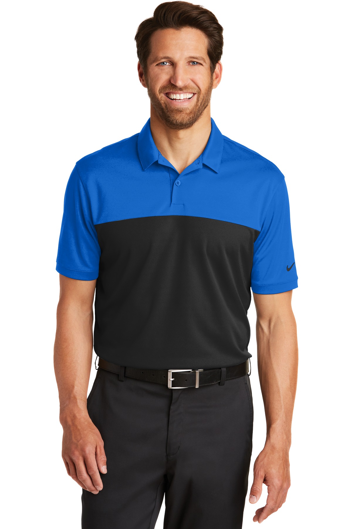 DISCONTINUED Nike Dri-FIT Colorblock Micro Pique Polo. 881655