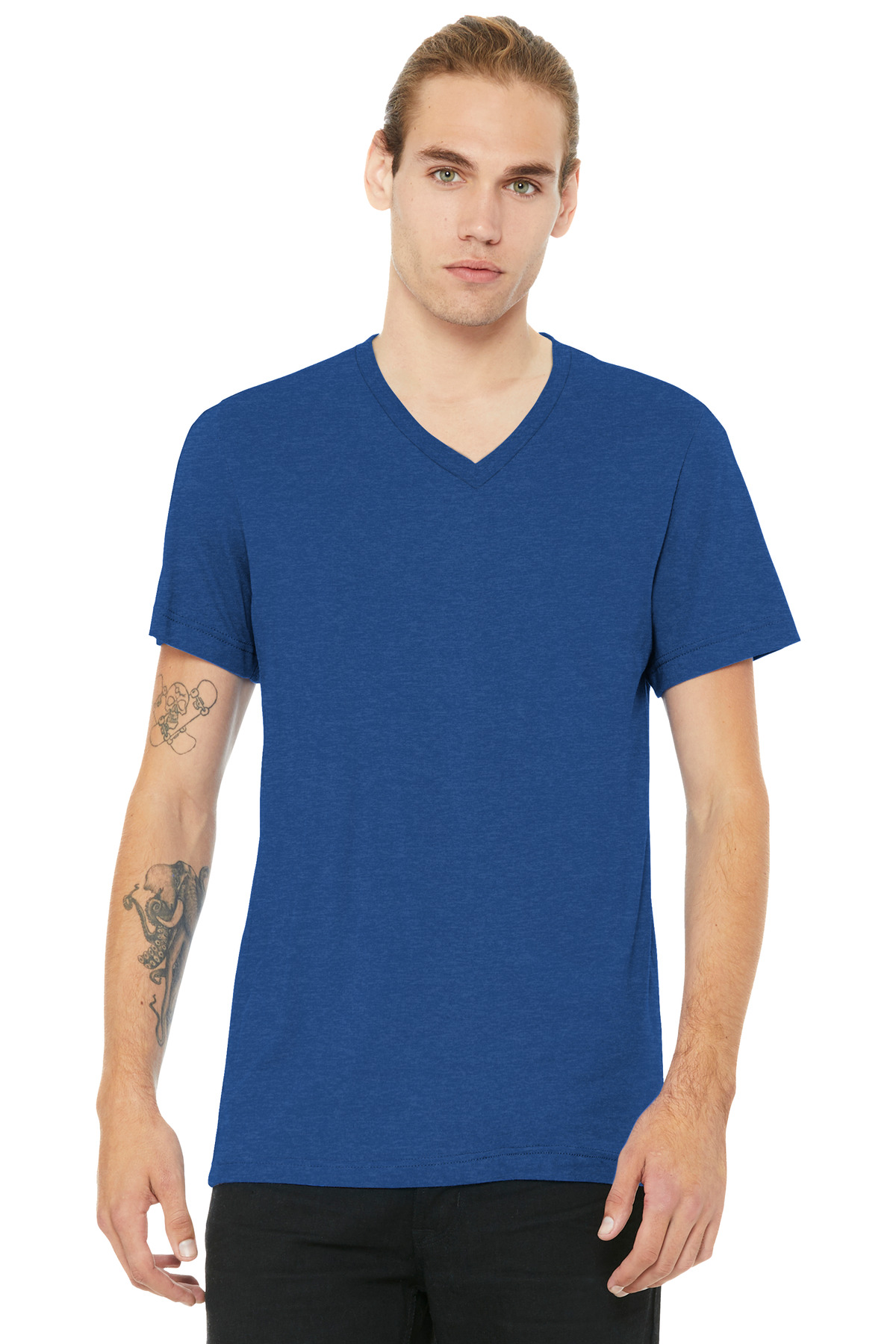 Bella + Canvas BC3005CVC Unisex Heather CVC V-Neck Tee