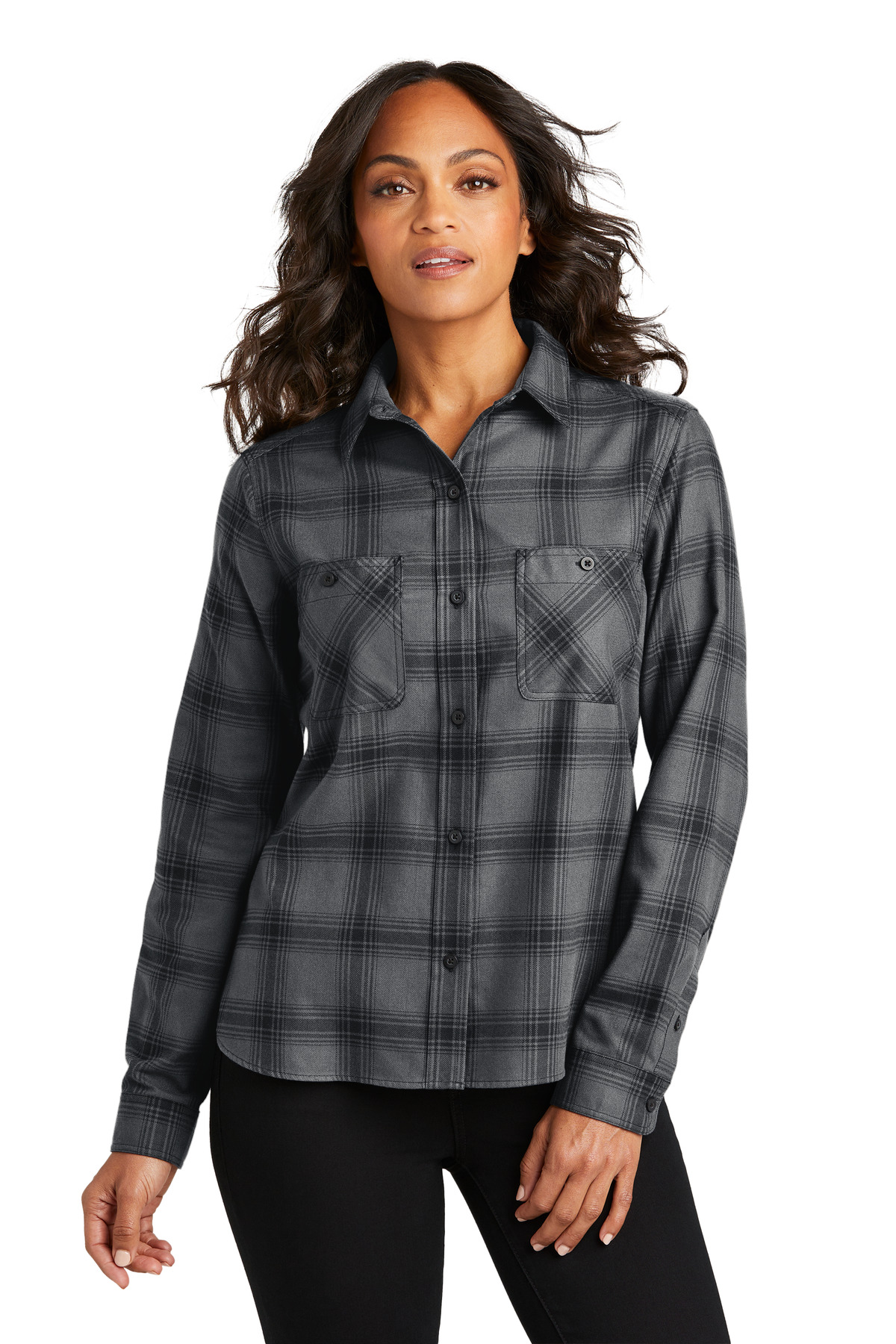 Port Authority LW669 Ladies Plaid Flannel Shirt