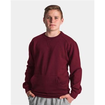 Badger 1252 Pocket Sweatshirt - S - Maroon