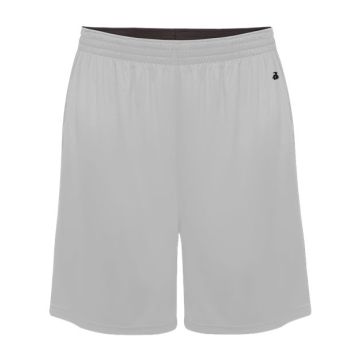 Badger 4002 Ultimate SoftLock™ 8" Shorts - S - Silver