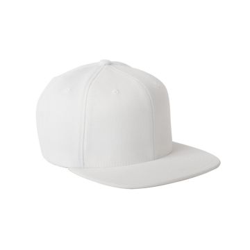 Flexfit 110F Adult Wool Blend Snapback?Cap - WHITE
