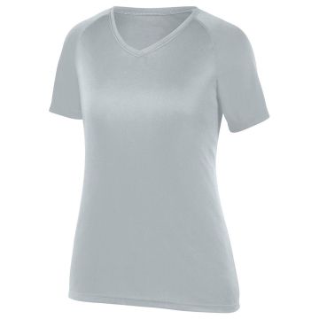 Augusta Sportswear 2793 Girls' True Hue Technology? Attain Wicking Training T-Shirt - SILVER