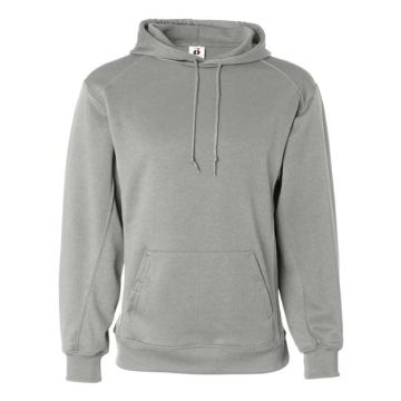 Badger 1454 Performance Fleece Hooded Sweatshirt - M - Silver