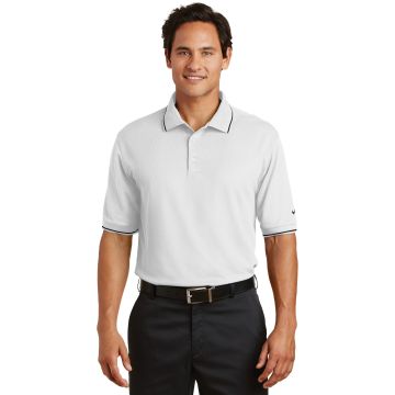 Nike 319966 DISCONTINUED Nike Dri-FIT Classic Tipped Polo. 319966 - White