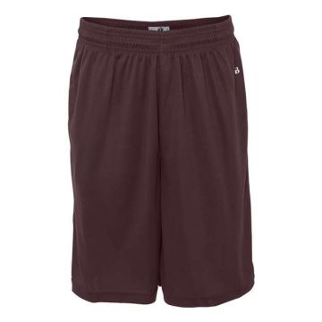 Badger 4119 B-Core 10" Shorts with Pockets - M - Maroon