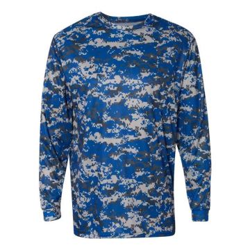 Badger 4184 Digital Camo Long Sleeve T-Shirt