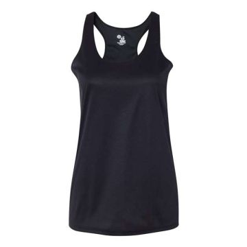 Badger 4166 Women’s B-Core Racerback Tank Top - S - Black