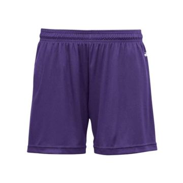 Badger 2116 Girls' B-Core Shorts - XS - Purple