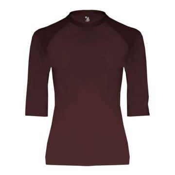 Badger 4627 Pro-Compression Half-Sleeve T-Shirt - M - Maroon