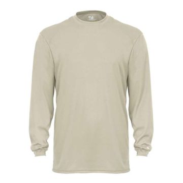 Badger 4104 B-Core Long Sleeve T-Shirt - 3XL - Sand