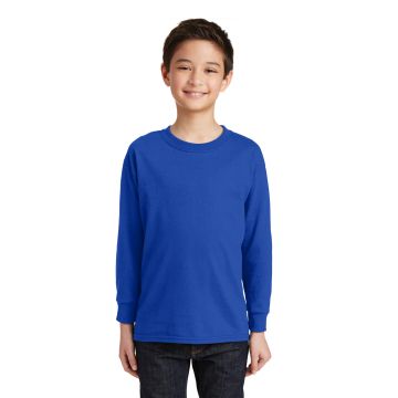 Gildan 5400B Gildan &#174;  Youth Heavy Cotton &#153;  100% Cotton Long Sleeve T-Shirt. 5400B - Royal