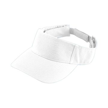 Augusta Sportswear 6226 Youth Sport Twill Visor - WHITE