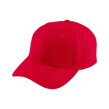 Augusta Sportswear 6265 Adult Adjustable Wicking Mesh Cap - RED