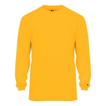 Badger 2104 Youth B-Core Long Sleeve T-Shirt - XS - Gold