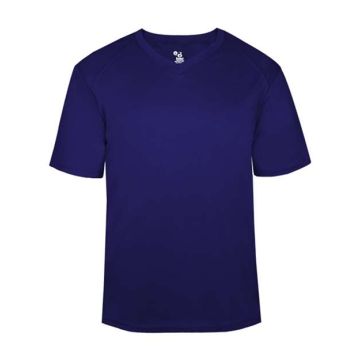 Badger 4124 B-Core V-Neck T-Shirt - XS - Purple
