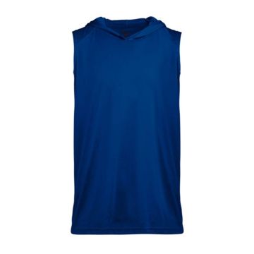 Badger 2108 Youth B-Core Sleeveless Hooded T-Shirt - M - Silver