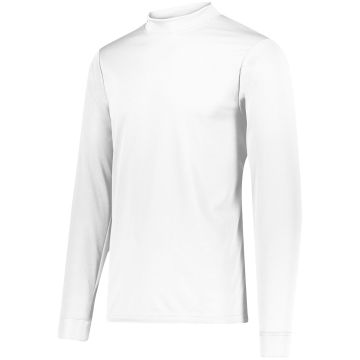 Augusta Sportswear 797 Wicking Mock Turtleneck - WHITE