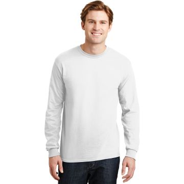Gildan 8400 Gildan &#174;  - DryBlend &#174;  50 Cotton/50 Poly Long Sleeve T-Shirt. 8400 - White