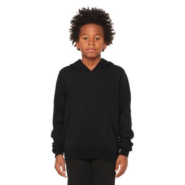 Bella + Canvas BC3719Y BELLA+CANVAS  &#174;  Youth Sponge Fleece Pullover Hoodie BC3719Y - Black