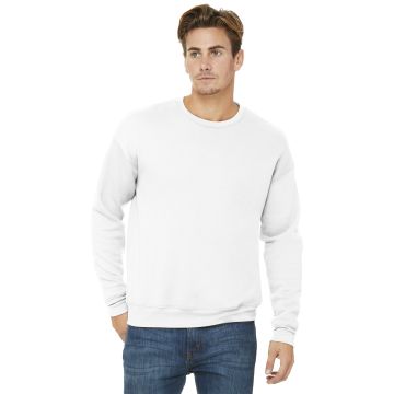 Bella + Canvas BC3945 BELLA+CANVAS  &#174;  Unisex Sponge Fleece Drop Shoulder Sweatshirt. BC3945 - White