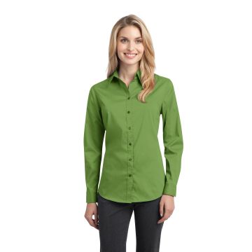 Port Authority L646 DISCONTINUED Ladies Stretch Poplin Shirt