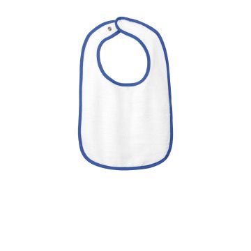 Rabbit Skins RS1003 Rabbit Skins &#153;  Infant Contrast Trim Terry Bib. RS1003 - Royal