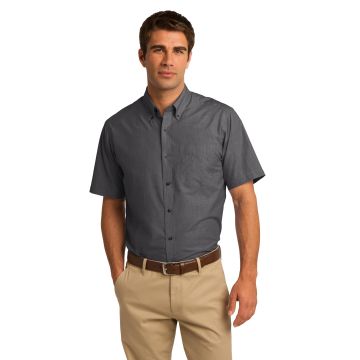 Port Authority S656 DISCONTINUED Short Sleeve Crosshatch Easy Care Shirt