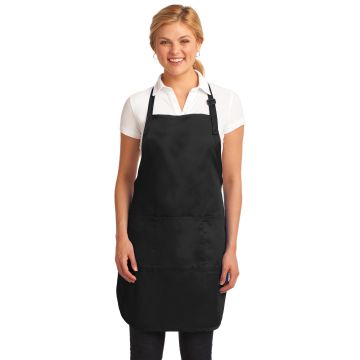 Port Authority A703 Port Authority &#174;  Easy Care Full-Length Apron with Stain Release. A703 - Black