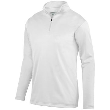 Augusta Sportswear AG5507 Adult Wicking Fleece Quarter-Zip Pullover - WHITE