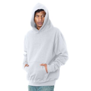 Bayside BA4000 Adult Super Heavy Hooded Sweatshirt - WHITE