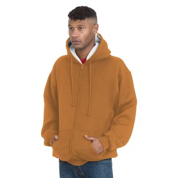 Bayside BA940 Adult Super Heavy Thermal-Lined Full-Zip Hooded Sweatshirt