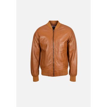 BJM102 Beazley MA1 Leather Bomber Jacket