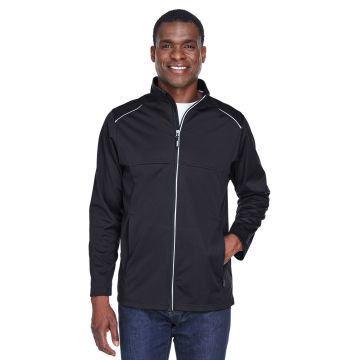 CORE365 CE708 Men's Techno Lite Three-Layer Knit Tech-Shell - BLACK