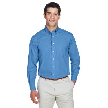 Devon & Jones D620T Men's Crown Collection Tall Solid Broadcloth Woven Shirt