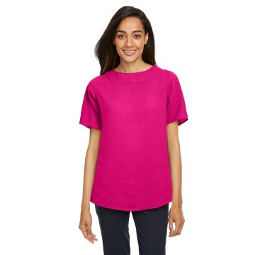 Devon & Jones DP613W Women's Perfect Fit Boat-Neck Blouse
