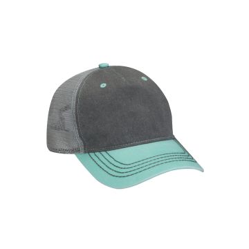 Adams EN102 Pigment-Dyed Twill Mesh 5 Panel Trucker Cap