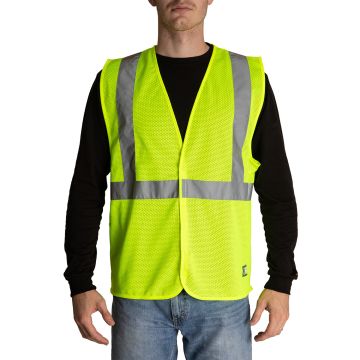 Berne HVV042 Adult Hi-Vis Class 2 Economy Vest - YELLOW