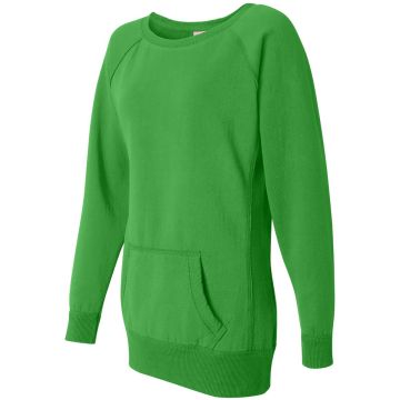 J America JA8918 Ladies' Tunic Sweatshirt - LIME