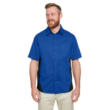 Harriton M586 Men's Flash IL Colorblock Short Sleeve Shirt