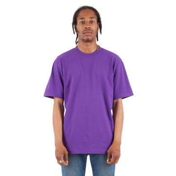 Shaka Wear SHMHSST Tall 7.5 oz., Max Heavyweight Short-Sleeve T-Shirt - PURPLE