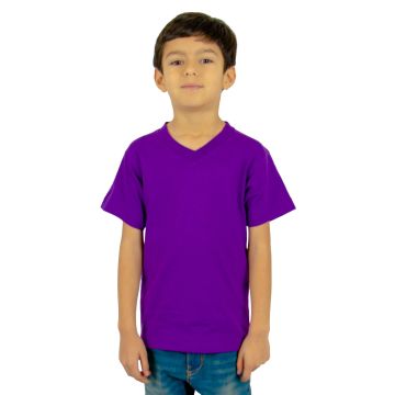 Shaka Wear SHVEEY Youth 5.9 oz., V-Neck T-Shirt - PURPLE